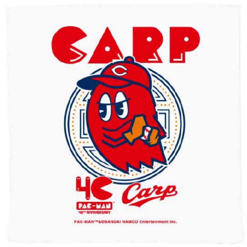 PAC - MAN パックマン - パックマン生誕40周年限定商品 / カープ×パックマンコラボ / ハイブリッドハンドタオル / ブリンキー / タオル - PGS